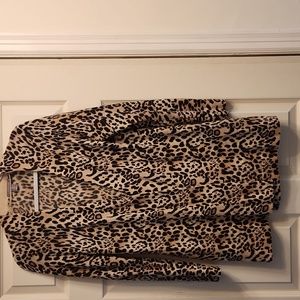 Cheetah cashmere sweater women